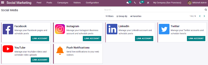 Odoo Social App