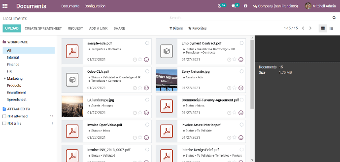 Odoo Documents App